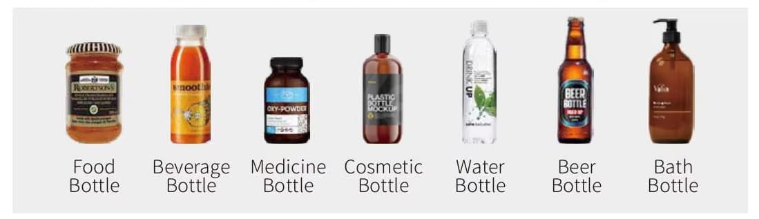 Automatic Round Bottle Labeling Machine Application