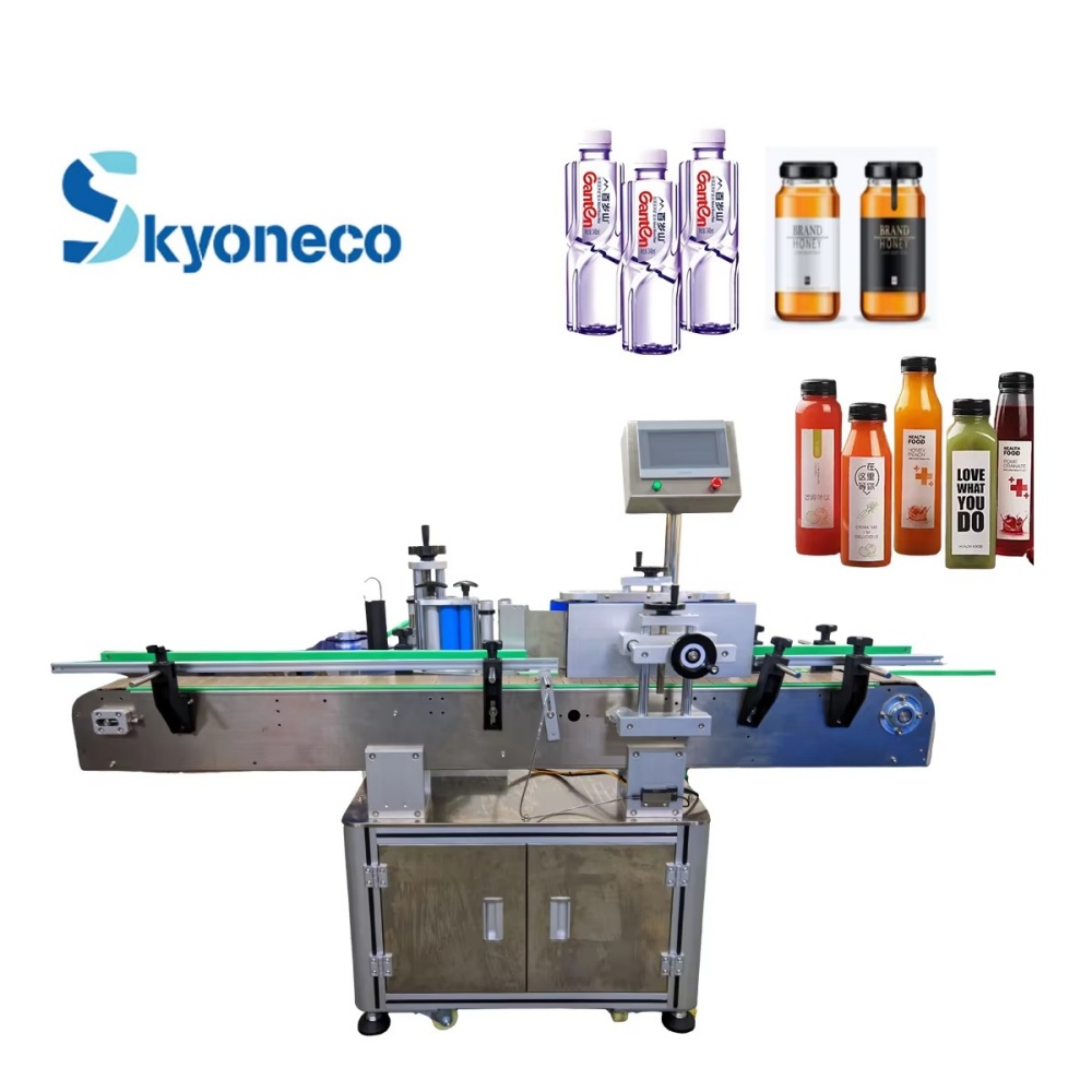 automatic round bottle rolling labeling machine