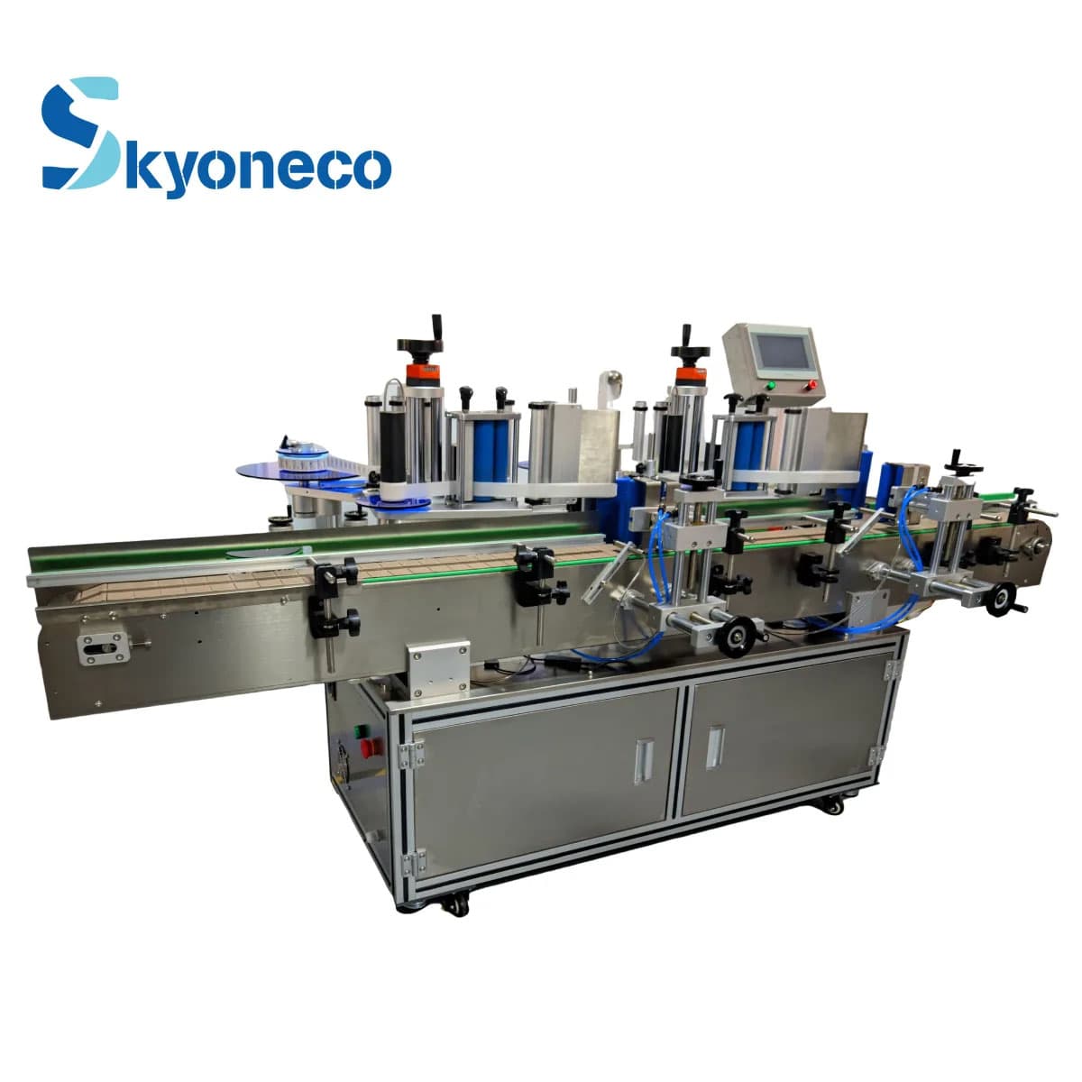 Optical sensor tracking positioning labeling machine